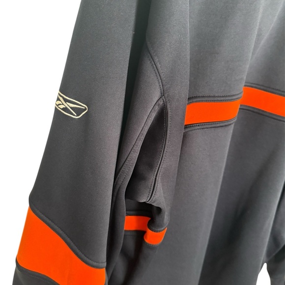 Reebok Men's Black and Orange Bears Zip-Up Sweater - Picture 4 of 4